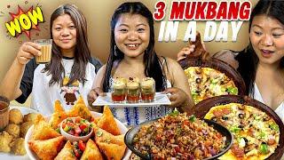 3 Mukbang In A Day | Falcha Cafe Food Tour with GIVEAWAY | Nepali Street to Fancy Food |