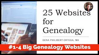 Genealogy Websites: #1 - 4 of our 25 Websites for Genealogy!