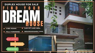 Independent house for sale in kasturi nagar, 5Bhk Duplex house for sale