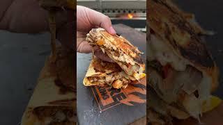 Grilled Chicken Fajita Quesadilla | Over The Fire Cooking by Derek Wolf