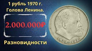 The real price of the coin is One ruble Lenin. Analysis of all varieties and their cost. THE USSR.