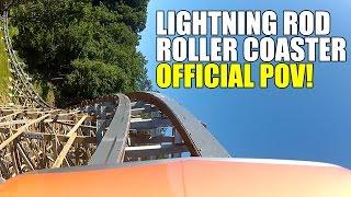 AWESOME! Lightning Rod Roller Coaster Official POV Dollywood Theme Park