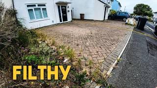 We Pressure Washed a Weed-Infested Driveway - ASMR Pressure Washing!