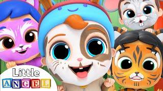 Let’s do the Animal Dance | Face Paint Song | Little Angel Kids Songs