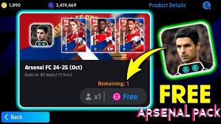 How To Get Free Arsenal FC 24-25 Club Pack In eFootball 2025 Mobile