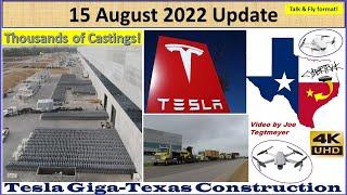Tesla Gigafactory Texas 15 August 2022 Cyber Truck & Model Y Factory Construction Update (07:30AM)