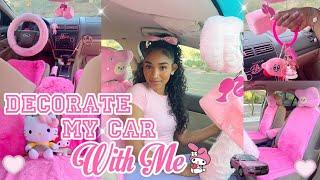 Decorate My Car With Me 2023  Car Transformation + Pink Girly Vibe’s !