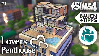 Grundriss: Lovers Penthouse  Bauen in Die Sims 4 mit allen Packs #1