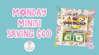 Monday Minis! Saving $60 with Mini Challenges | #cashstuffing #savingmoney