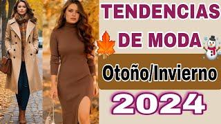 Tendencias de MODA Otoño Invierno 2024 2025 como Combinar tus OUTFITS Otoñales