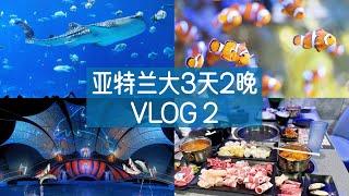 亚特兰大VLOG｜下篇｜亚特兰大水族馆｜假期遛娃好去处｜最美鲨鱼馆