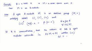 Modules : definition