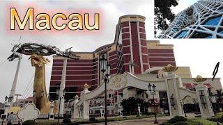 [4k] Macau China walking tour at day the Las Vegas of Asia [part 1/2]