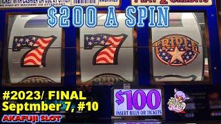 Giant Jackpots! $200 A Spin Triple Stars $100 Slot Machine スロット爆勝ち 670万円