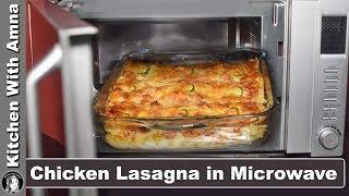 Chicken Lasagna in Microwave oven - Lasagna Recipe With White Sauce - Kitchen With Amna