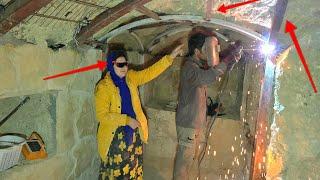 Welding finish with nomadic lady's designing: Magical cave roof integrity