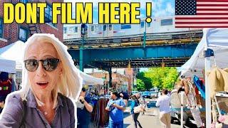 Walking down  ROOSEVELT AVENUE QUEENS NY.. Dont film here!