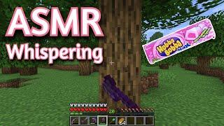 ASMR Gaming | MINECRAFT SURVIVAL WHISPERING (133) | Gum Chewing + Keyboard/Mouse Sounds 