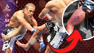 9 Minutes of the NASTIEST Leg Kicks in UFC History