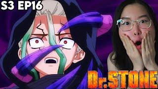 SENKU..OUTSMARTED?!! Dr. STONE Season 3 Episode 16 REACTION