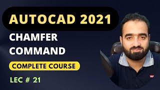 Autocad Tutorial For Civil Engineers | How to use chamfer command in Autocad.