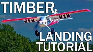 Learn How To Land HIGH WING RC Planes (E-flite Turbo Timber Landing Tutorial)