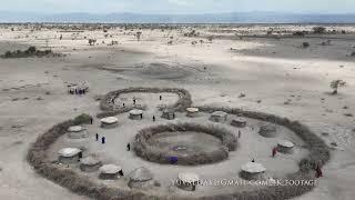 Maasai village Aerial / Tanzania