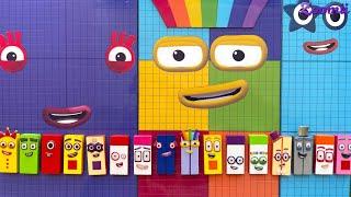 Looking for Numberblocks RAINBOW 7K vs Mini Dominoes! NEW ASMR - Numberblocks Satisfying Video #71