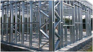 Light gauge steel frame building system for low cost housing projects