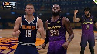 NBA2K25 ANDROID | LA LAKERS NEW CITY JERSEY & NEW LINE UP vs DENVER NUGGETS on NBA2K25 JUMPMAN 16 