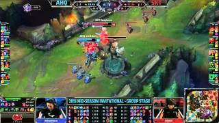 ahq e-Sports Club vs SK Telecom T1 | MSI Group Stage Day 2 Mid Season Invitational 2015 | AHQ vs SKT