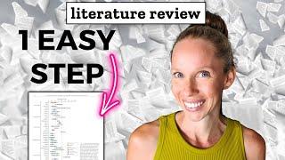 Do This To Write An EXCEPTIONAL Literature Review