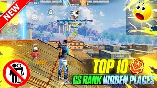 Top 10 Hidden Places in Kalahari map | CS Rank Push Trick | Garena Free Fire | Free Fire India