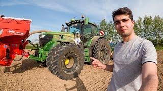 SEMINA MAIS 2023 CON IL NUOVO JOHN DEERE 6R 185 DEL TERZISTA  - #FarmVlog 35