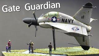 Building the XFY-1 "Pogo" as a Gate Guardian Diorama! Mistercraft Plastic Model Kit Build & Review