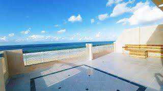 A wonderful duplex apartment directly on the sea, 300 square meters, 5 rooms, 3 bathrooms