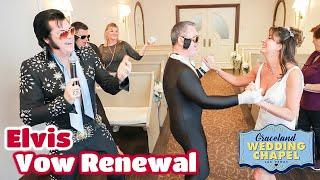 Justine & Ian's Elvis Vow Renewal in Las Vegas | Graceland Chapel