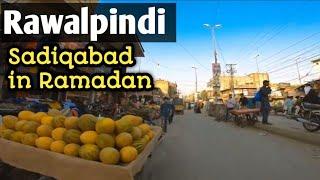 Affandi Colony- Sadiqabad Chowk - Transformer Chowk Walking Tour Rawalpindi Pakistan  - Ramazan 2022