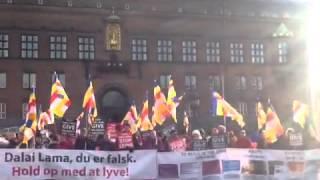 Stop Lying Dalai Lama !!!! Copenhagen, Denmark.