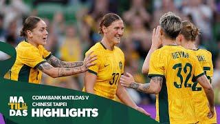 CommBank Matildas v Chinese Taipei | Highlights | International Friendly #1