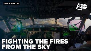 Fighting wildfires from inside the cockpit. Inside the C-130 with the California Air National Guard