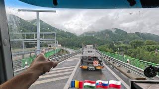 Truck Life - Crossing Romania, Hungary, Slovakia, Cold Night in Poland, Unloading, and Driving Home.