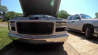 LS swap suburban getz a new custom grill insert