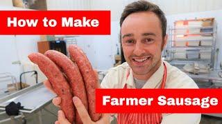 How to Make Farmer Sausage/ Mennonite Sausage.