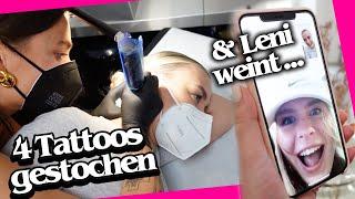 Ich habe mir 4 Tattoos gestochen ( Po & Hals  ) & Leni hat geweint  ( mit@SonnyLoops ) | Dagi