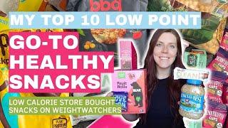 MY TOP 10 LOW POINT (WW)/LOW CALORIE SNACKS | Snacks I Eat on My Weight Loss/Maintenance Journey