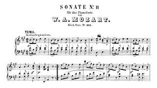 Mozart - Piano Sonata No. 11 in A Major, KV331 (Audio+Sheet) [Gieseking]