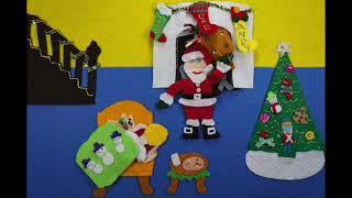 Felt Board Lady Story: Is He Here Yet? #christmasstory #santa #storyforchildrens