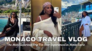 MONACO TRAVEL VLOG! Hotel de Paris, Michelin Star Meals & Monte Carlo Beach  MONROE STEELE