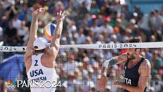 Andy Benesh, Miles Partain put Team USA in quarterfinals with win over Italy | Paris Olympics